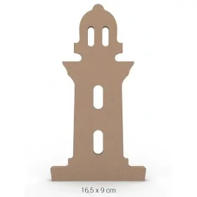 H088 Deniz Feneri Ham Ahşap Boyanabilir Obje